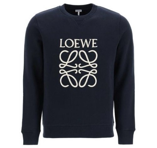 NWT LOEWE Navy Dark Blue Embroidered Anagram Sweatshirt