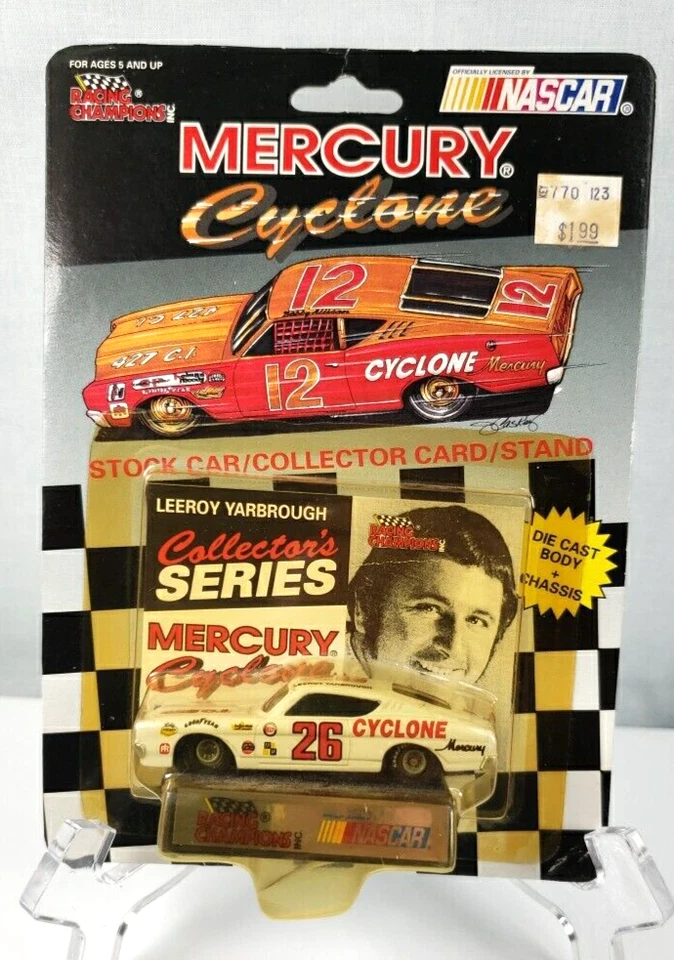 Racing Champions Nascar Mercury Cyclone Collector's #26 Leeroy Yarbrough Diecast Foto 2 de 4