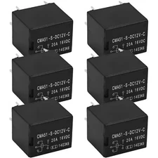 MCCMA51-S-DC12V-C Relay Pack of 6 - SPDT 12VDC 20A High-Current Control