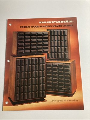 Marantz Imperial Floor-Standing Speaker System Brochure | eBay