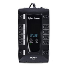 AVRG900LCD Intelligent LCD UPS System, 900VA/480W, 12 Outlets, AVR, Compact