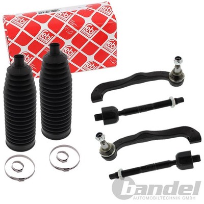 2x FEBI SPURSTANGE KOMPLETT + MANSCHETTEN passend für VW T5 TRANSPORTER MULTIVAN