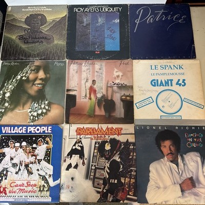 9 Vinyl Lot Funk Soul Disco Patrice Rushen Roy Ayers Parliament Lionel Richie