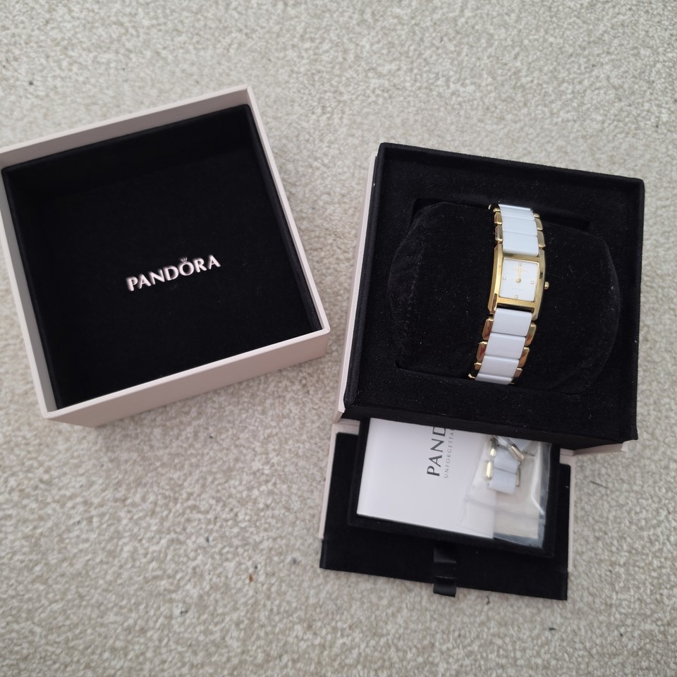 Faulty Pandora Facets 812022WH Gold Plated Ladies Swiss Watch Ceramic faulty-pandora-facets-812022wh-gold-plated-ladies-swiss-watch-ceramic