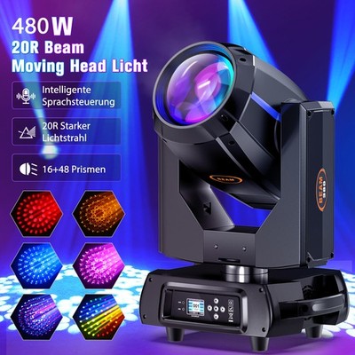 480W 20R 16+48 Prisma Spot Beam Moving Head RGBW GOBO DJ DMX Bühnenbeleuchtung