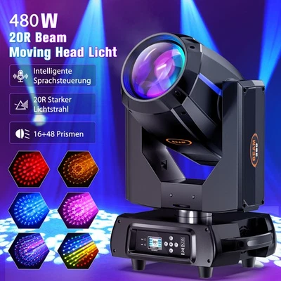 U`KING 480W 20R 16+48 Prisma Spot Beam Moving Head RGBW GOBO DJ DMX illuminazione palcoscenico
