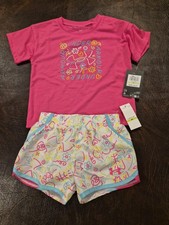 Under Armour girls 2 piece T Shirt And Shorts 4T NWT B526
