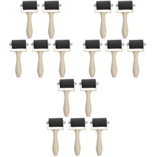 Relief Printing Brayers 15Pcs Rubber Printmaking Roller Plastic Brayer Roller...