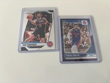 Panini Prizm Cade Cunningham + Optic Purple Tobias Harris Detroit Pistons