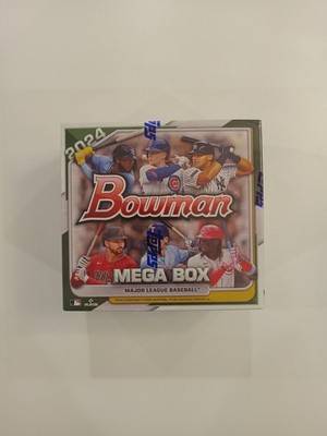 2024 Bowman Baseball Mega Box 50 MLB Trading Cards Brand New Factory Sealed