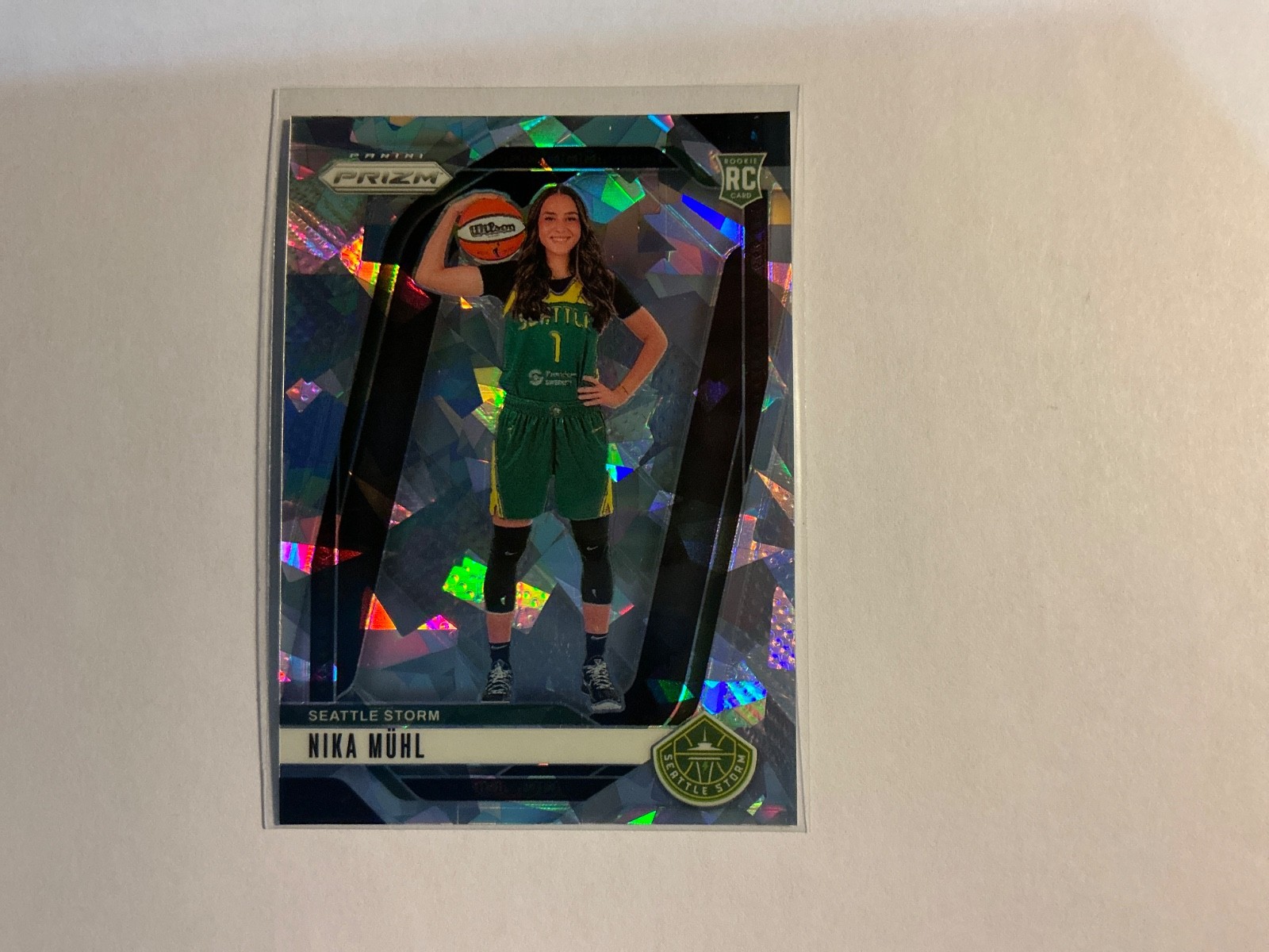 2024 panini wnba prizm NIKA MUHL # 146 base ice prizm rookie
