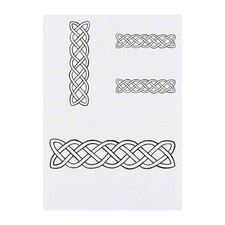 4 x 'Celtic Knotwork' Temporary Tattoos / Transfers TO00000093 