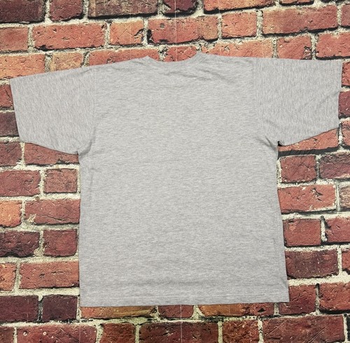 Vintage Nike Grey T Shirt Embroidered Mini Swoosh Check Logo Black Tag Large 90s by Nike, Size L, $19.99 - Photo 5