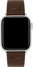 Lacoste Apple Watch Replacement Band 42mm 44mm Brown Leather 2050027