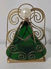 Stained Glass Angel Tealight Candle Holder Christmas Holiday