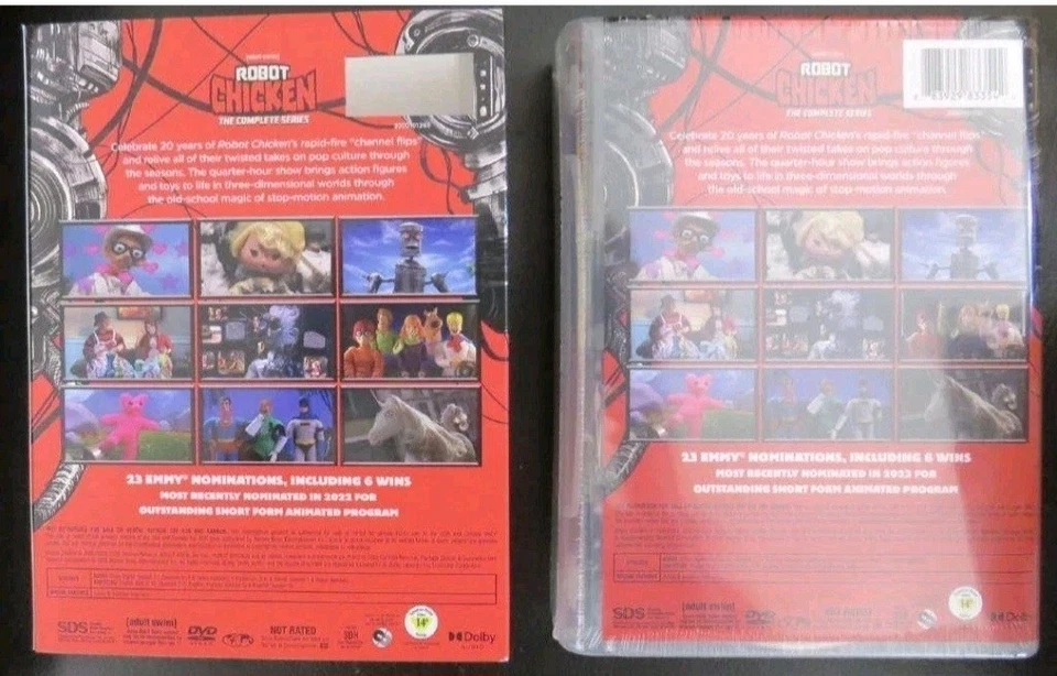 Adult Swim ROBOT CHICKEN The Complete Series DVD Box Set 24 Discs SEALED w/slip - Image 2 of 2