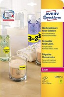 Avery Zweckform Stick&Lift Etiketten 63,5 X 29,6 Mm Gelb 675 Etiketten