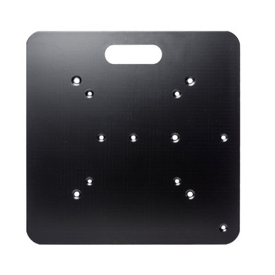 Global Truss Bodenplatte Multi Stahl 450x450x5mm schwarz - Traversenzubehör