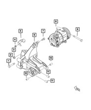 Genuine Mopar Bracket Bushing 68081724AA
