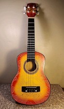 Colorful Ukulele w/ Carved Top from Bali 22" Long NICE