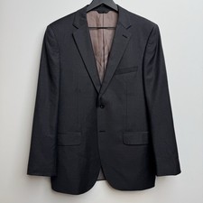 Ermenegildo Zegna Blazer Men's 40R Gray 100 Wool Italy SBX2 Suit Jacket
