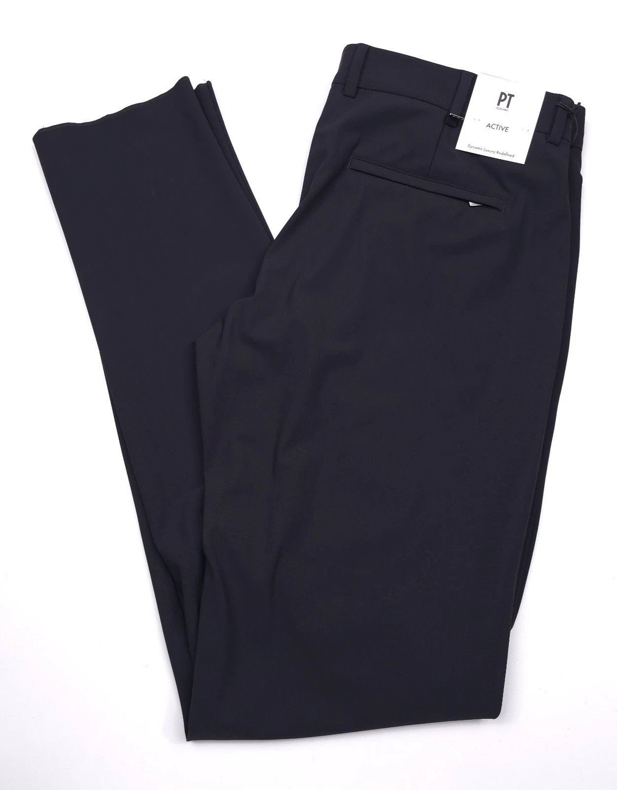 PT Torino Kinetic Epsilon Active Dress Pants Mens Size 40 (EU 56) Solid Black