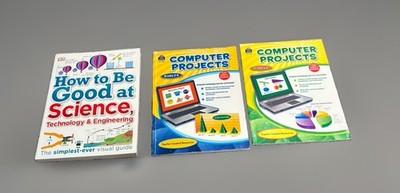 STEM Homeschool Book Lot: DK How to Be Good at Science + Computer Projects 2-8