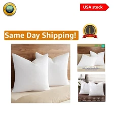 Luxurious 26” x 26” Waffle Weave Euro Pillow Covers - 2 Pack, Soft Cotton