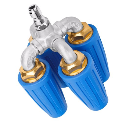 #ad 1Pc 4000PSI Pressure Washer 1 4quot; Connect Rotating 4 Outlet Orifice Turbo Nozzle $45.56