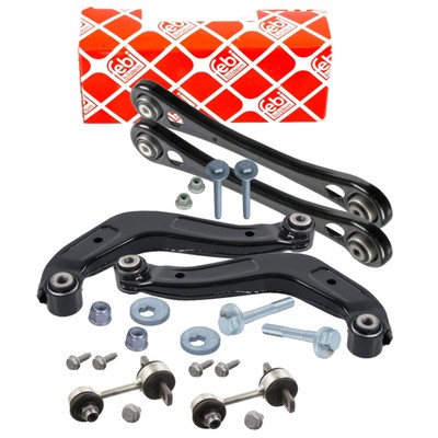 4x FEBI Querlenker Stabi Satz Schrauben Hinten Oben Unten für AUDI A4 B6 B7 EXEO