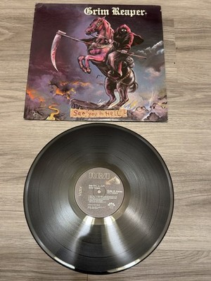 Grim Reaper See You in Hell Org 1984 RCA Vinyl LP iron maiden judas priest saxon