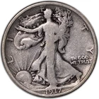 1917-D Reverse Walking Liberty Half Dollar 50C VG/F+ Silver US Coin