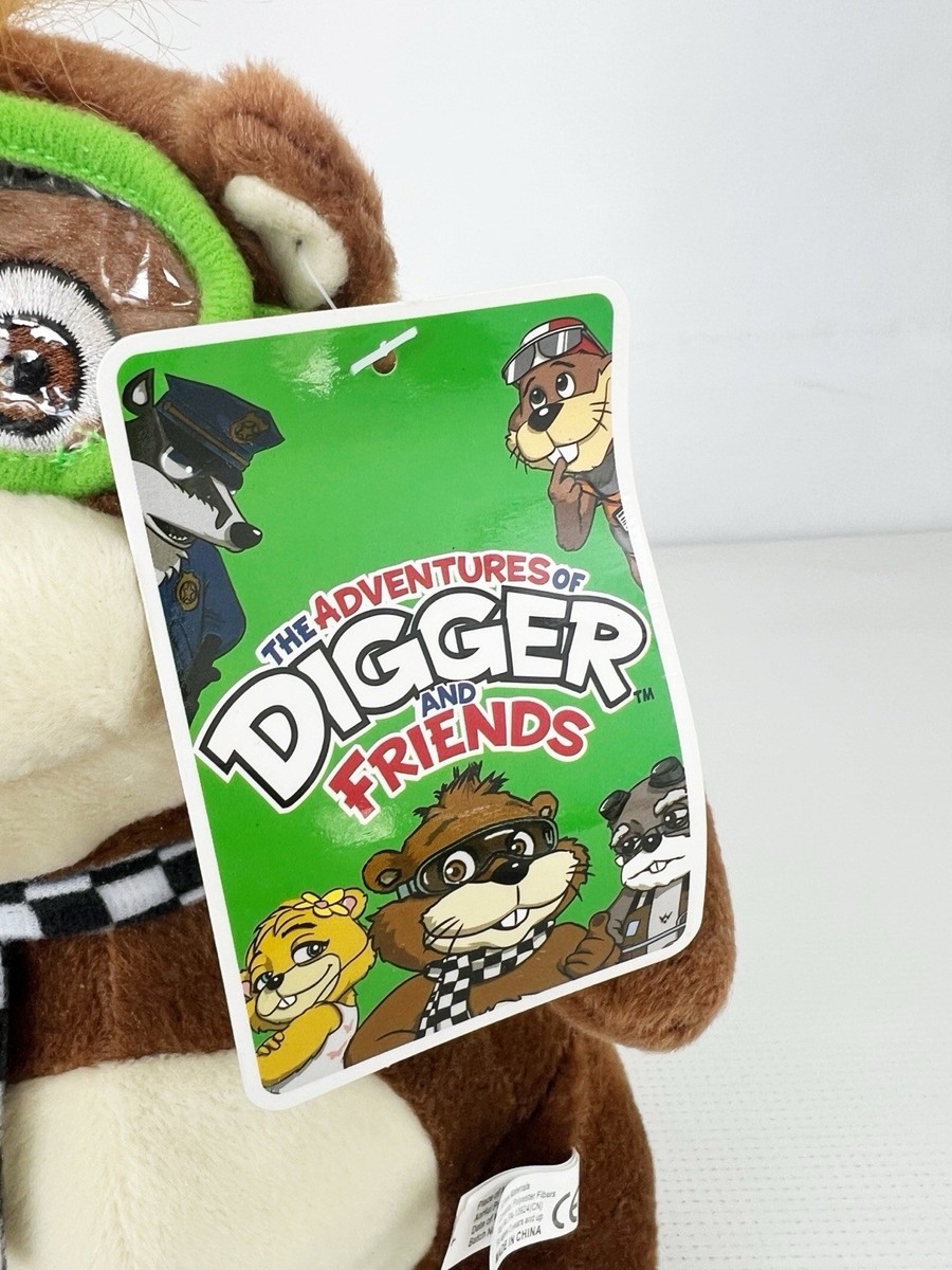 Fox Sports Digger 11” NASCAR Racing Gopher Stuffed Animal Toy