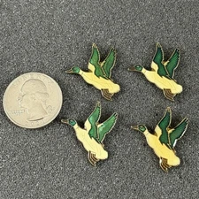 Lot of 4 Vintage Flying Mallard Ducks Pins Pinbacks #56745