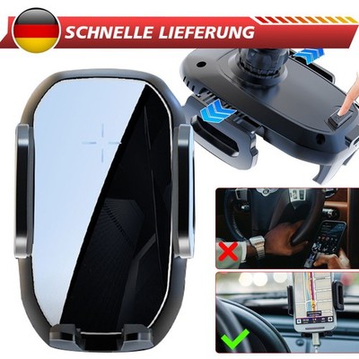Wireless Autohalterung KFZ Handy Halter + Induktive Ladefunktion Universal LED