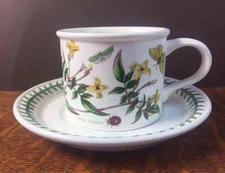Portmeirion Botanic Garden Cup & Saucer Set Coffee Mug Teacup Yellow Jasmine