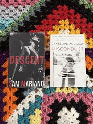 Descent by Sam Mariano & Misconduct by Penelope Douglas Paperback Romance Adults