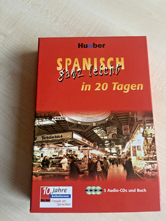 Hueber Spanisch ganz leicht in 20 Tagen 3 Audio CDs und Buch