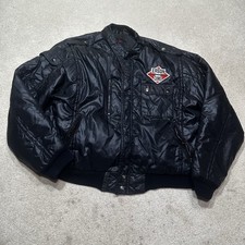 Vintage Upstream Racing Division Jacket Mens Xl Extra Large Black Erson Cams