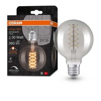 Osram Led Spiral Filament G95 Globe 7,8W=30W E27 Rauchglas Extra Warm Dimmbar