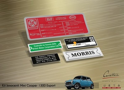 INNOCENT STICKER KIT / MORRIS MINI / SEVEN COOPERER Export | 5 stickers