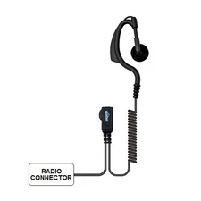 1 - Covert 1-Wire G Ear Hook Surveillance Kit for Motorola Two-Way Radios NOS