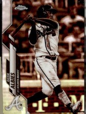 2020 Topps Chrome #62 Ozzie Albies Sepia Refractor