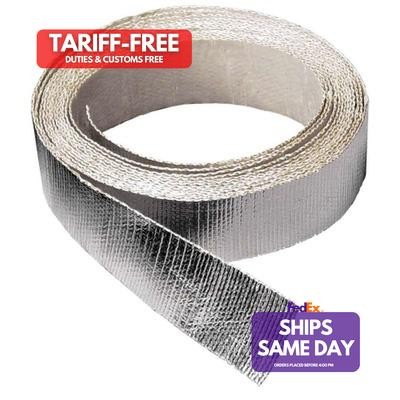 Thermo-Tec 14002, One Silver Aluminized Fiberglass Cloth 1-1/2In X 15' Thermotap