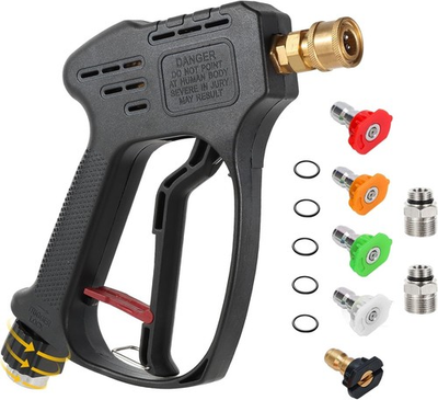 #ad Short Pressure Washer Gun 5000 PSI Max Swivel High Pressure Washer Extension... $29.64