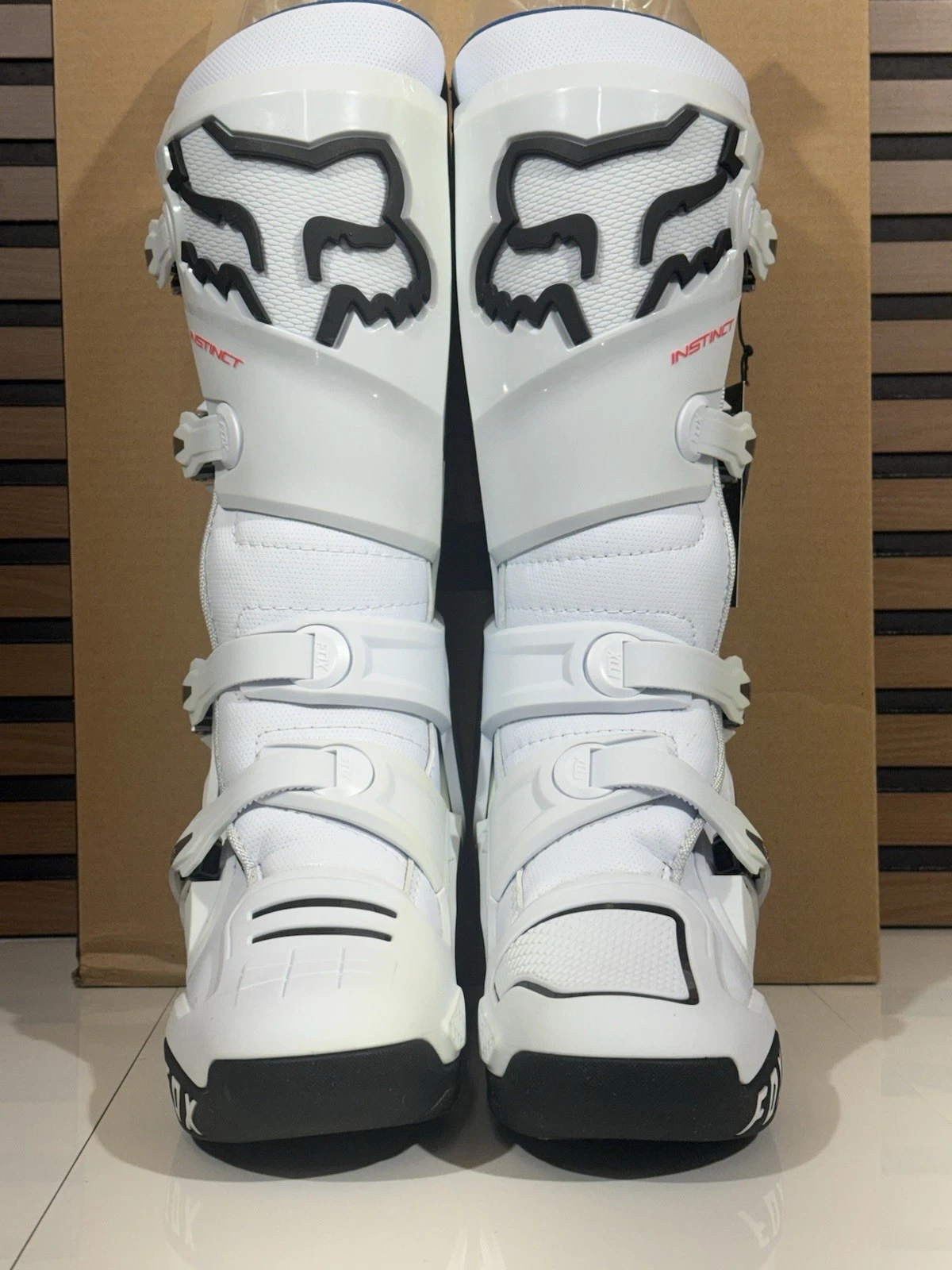Fox Racing Instinct Motocross MX Boots Mens Size 8 White