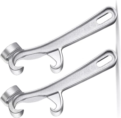 CLIPPER 2 Pcs Bucket Opener 1-5 Gallon Aluminum Paint Can Pail Buckets Lid Opener New