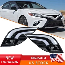 LED DRL Daytime Running Fog Light Turn Signal For Toyota Camry SE XSE 2018-2020