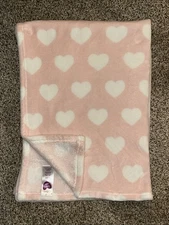 Parent’s Choice Pink w/ White Hearts Baby Blanket