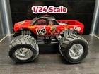 2004 Vintage Mattel Monster Jam 1/24 Pastrana 199 Monster Truck Diecast Car.